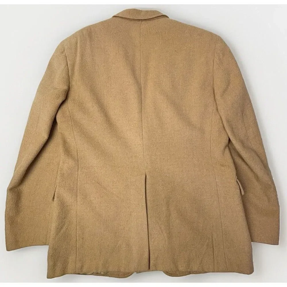 VTG Jos A Bank Executive 100% Camel Hair‎ Blazer Sport Coat Classic Mens 42R EUC